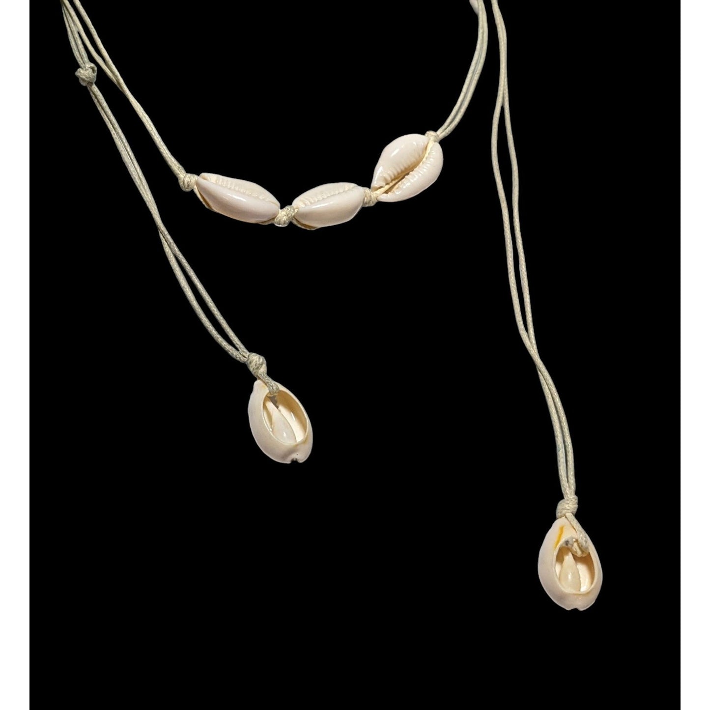 Handmade Cowrie Shell Wrap Necklace