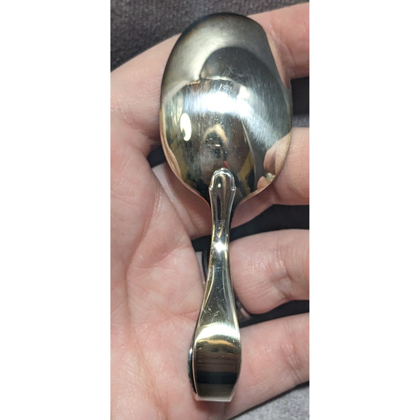 Oneida Harmony Anodized Bent Baby Spoon