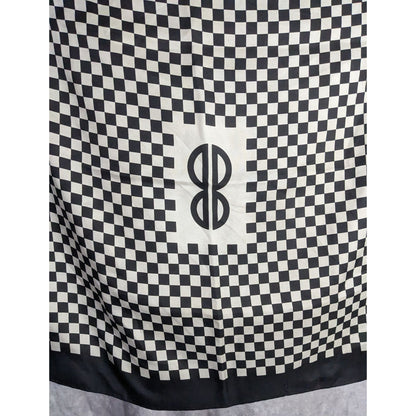 Vintage Bill Blass Silk Checkerboard Scarf Rare