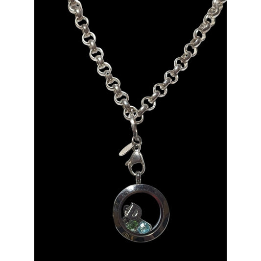 Origami Owl Silver Floating Locket Necklace