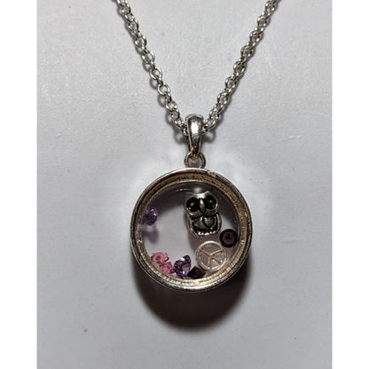 Owl Floating Locket Necklace