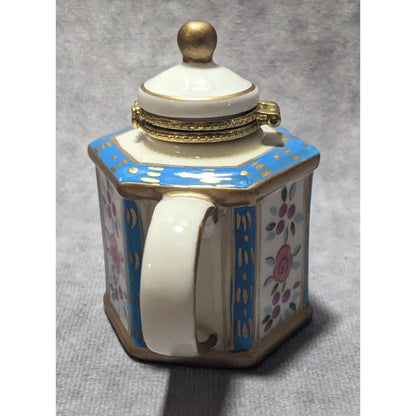 Vintage Cottagecore Teapot Trinket Box