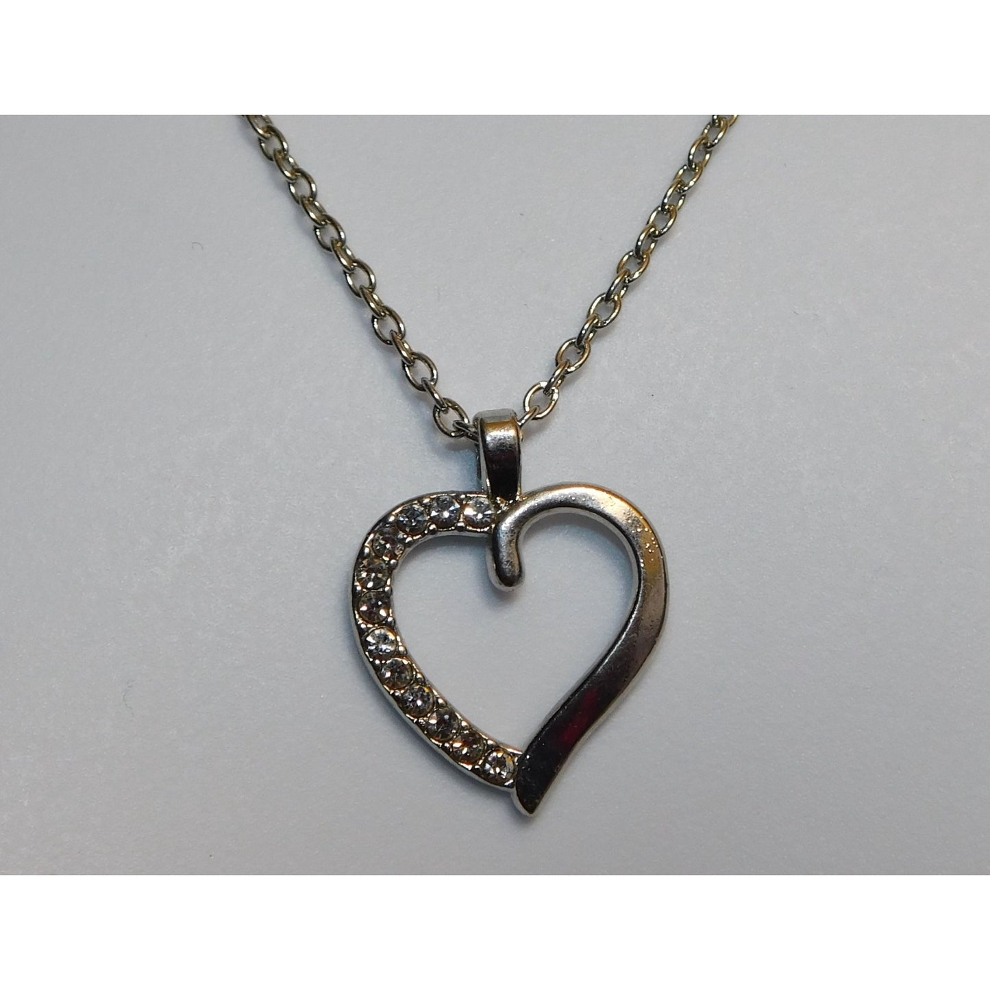 Rhinestone Heart Necklace