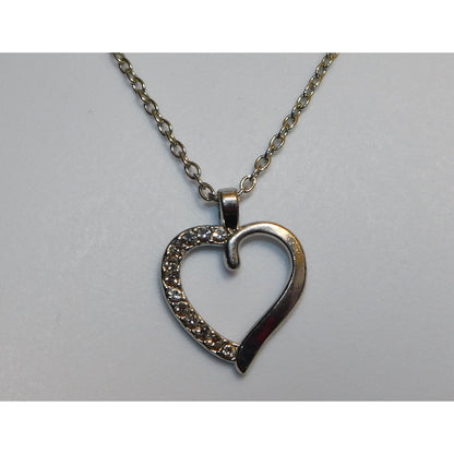 Rhinestone Heart Necklace