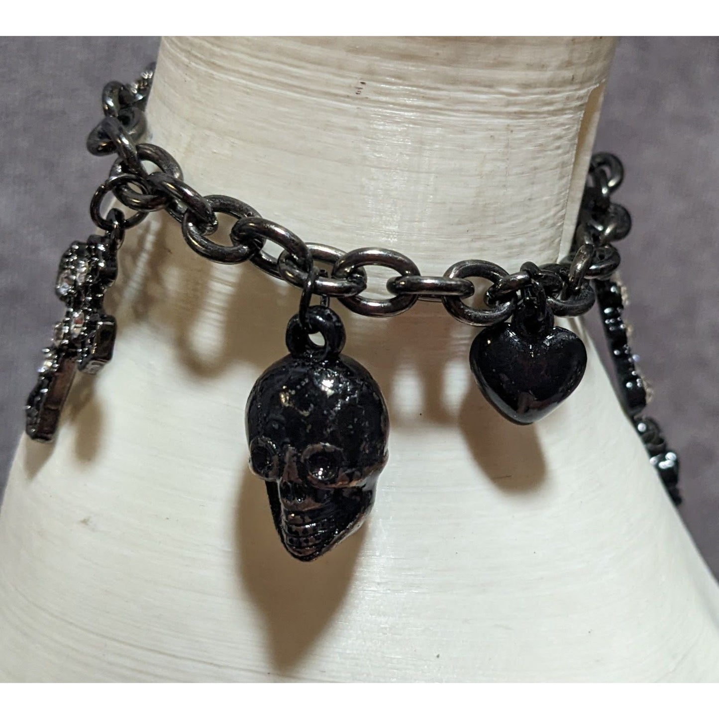 Glam Goth Charm Bracelet