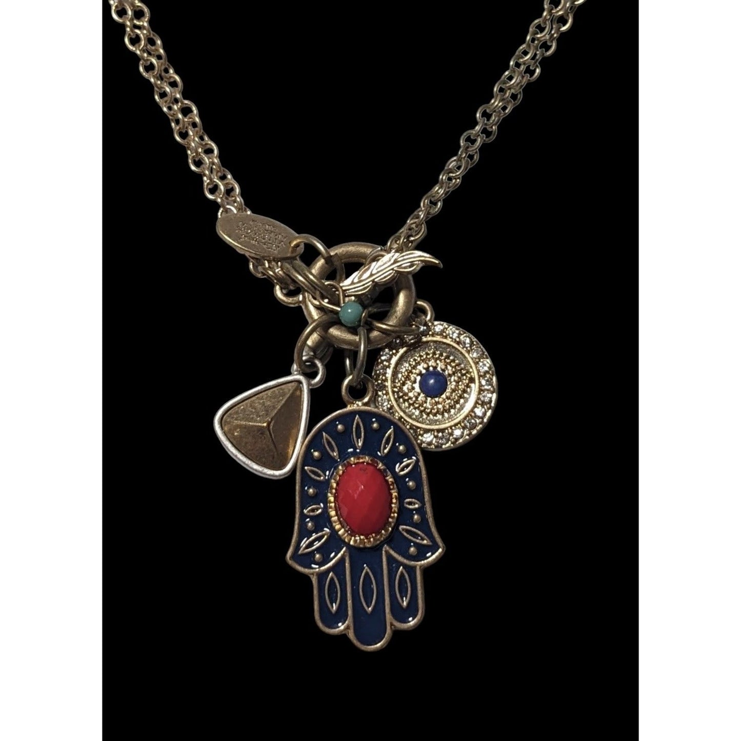 Alan West Vintage America Hamsa Charm Necklace