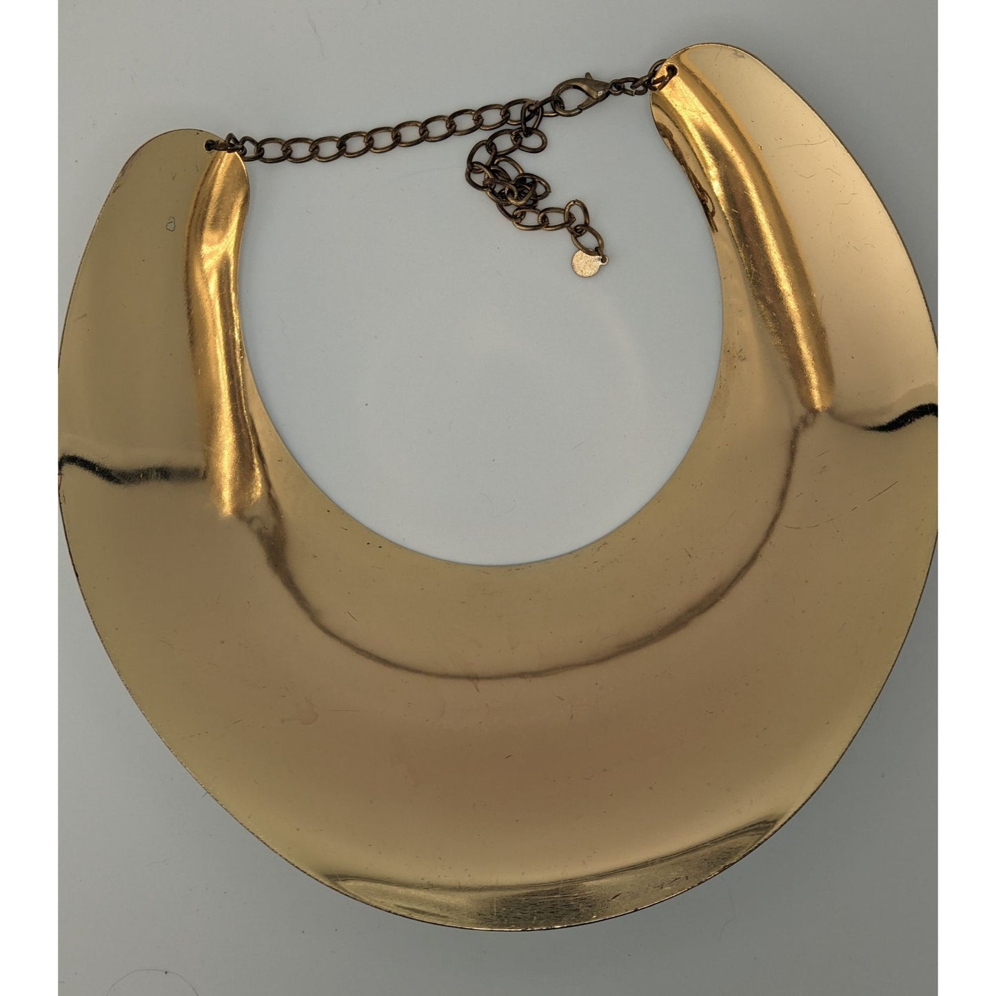 Save The Queen Crystal Statement Collar Bib Necklace With Gold-Tone Finish