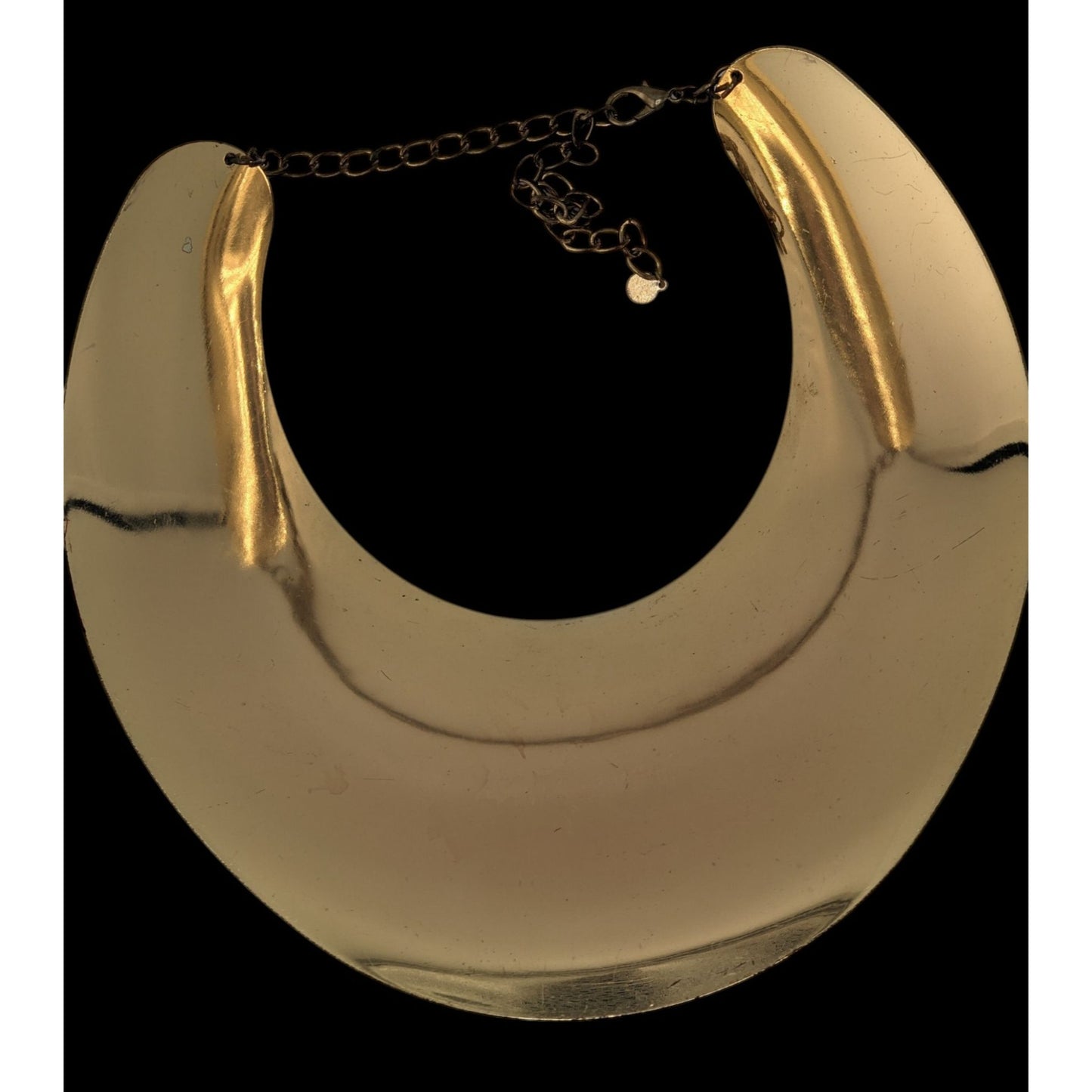 Save The Queen Crystal Statement Collar Bib Necklace With Gold-Tone Finish