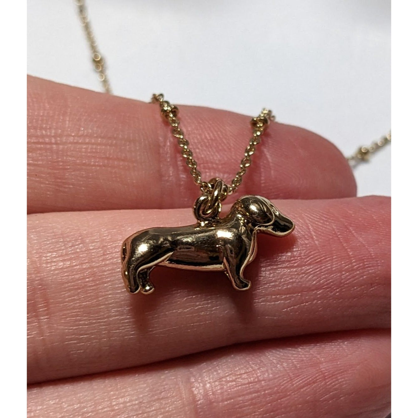 Lauren Conrad Gold Dachshund Necklace