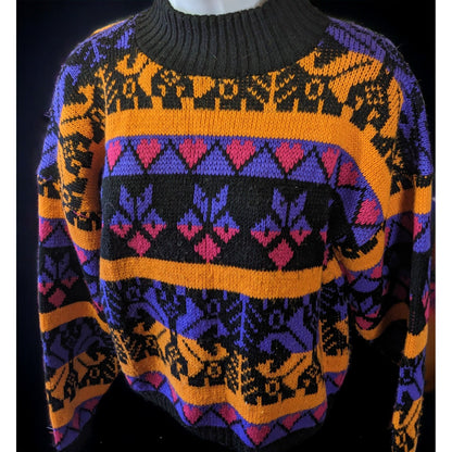 Vintage 80s Vibrant Sweater