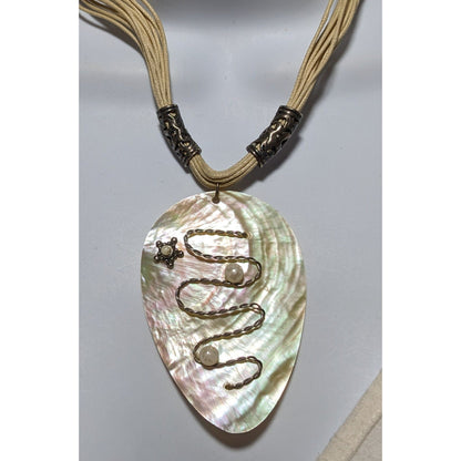 Artisan Shell Sculpture Necklace