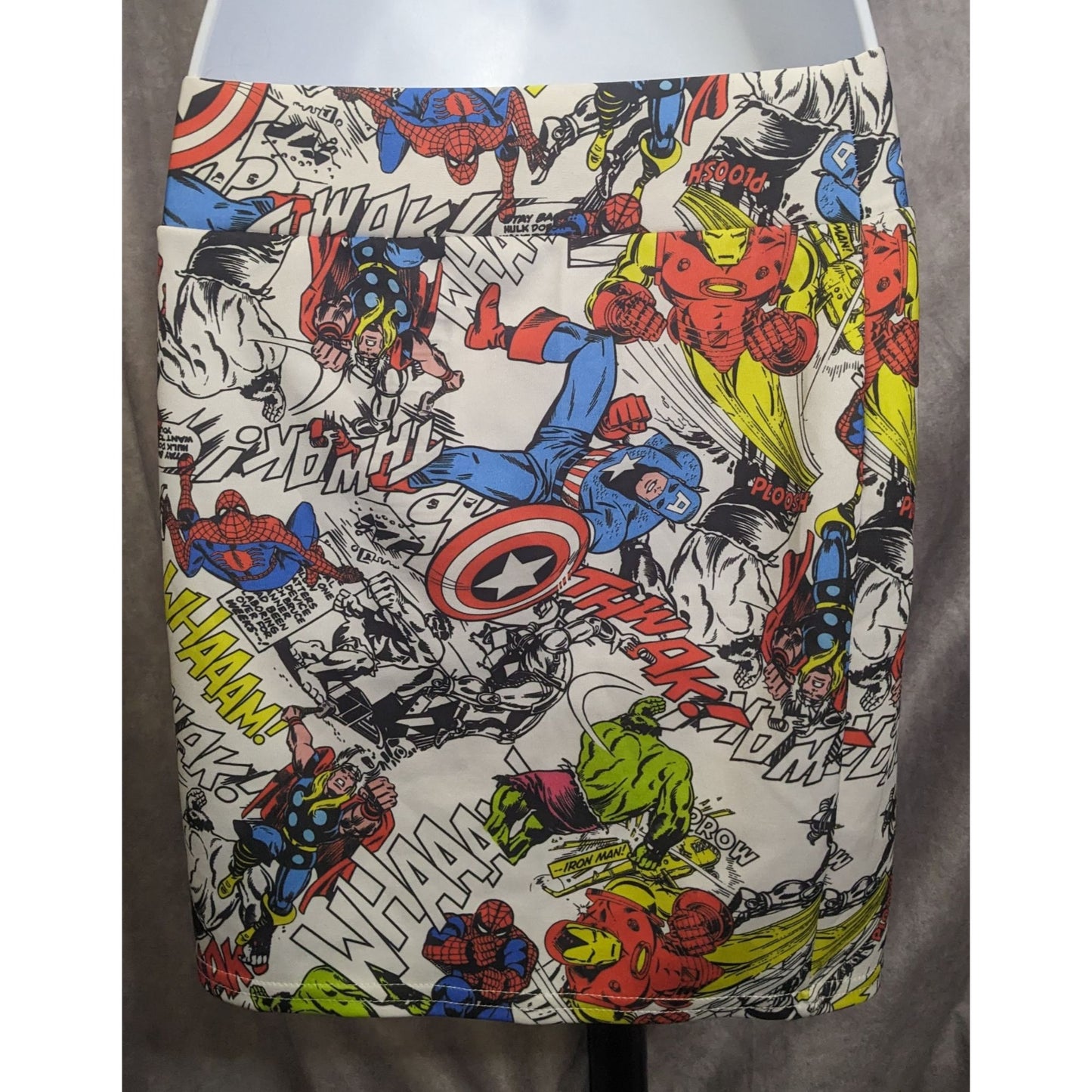 Mighty Fine Marvel HerOes Comic Book Mini Skirt