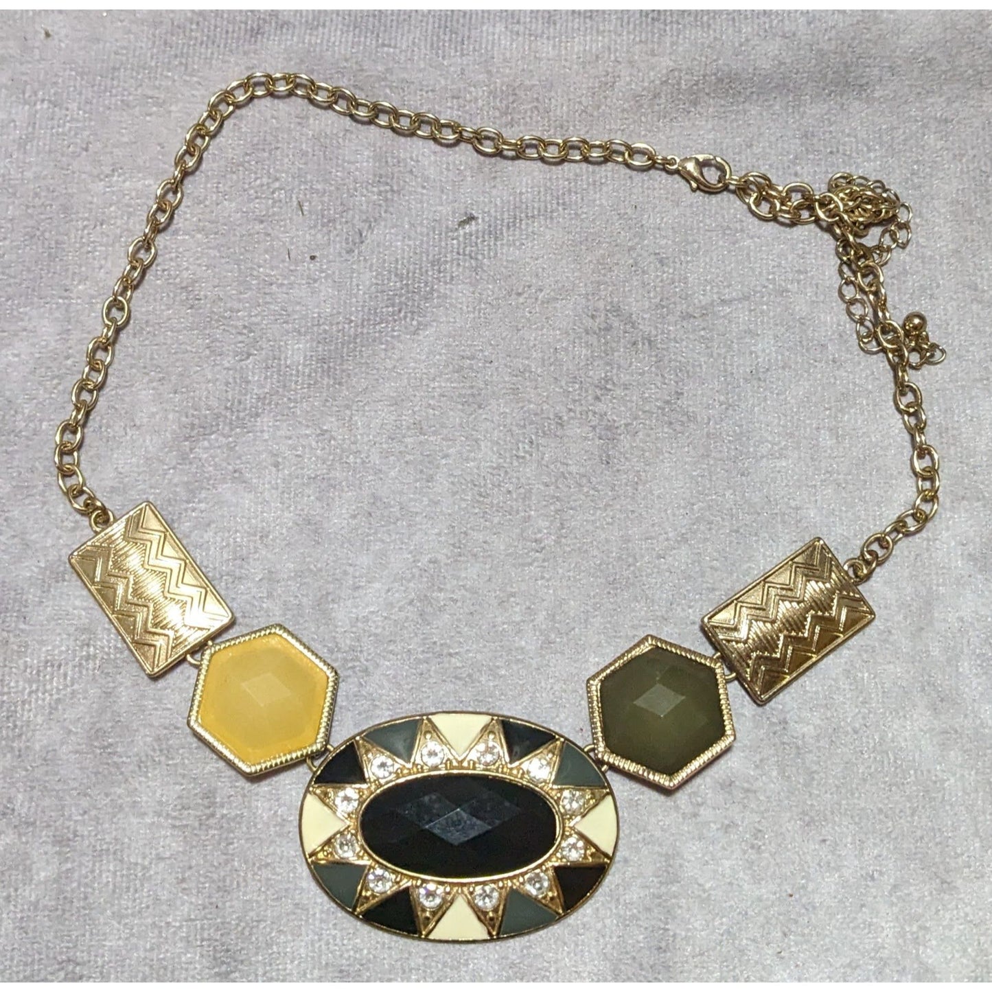 Geometric Glam Statement Necklace