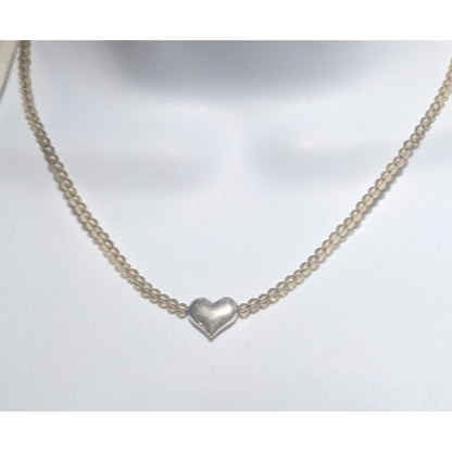 Beaded Heart Serenity Necklace