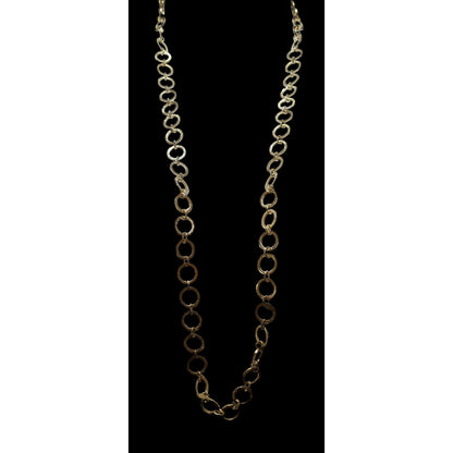 Gold-Tone Circle Link Chain Necklace