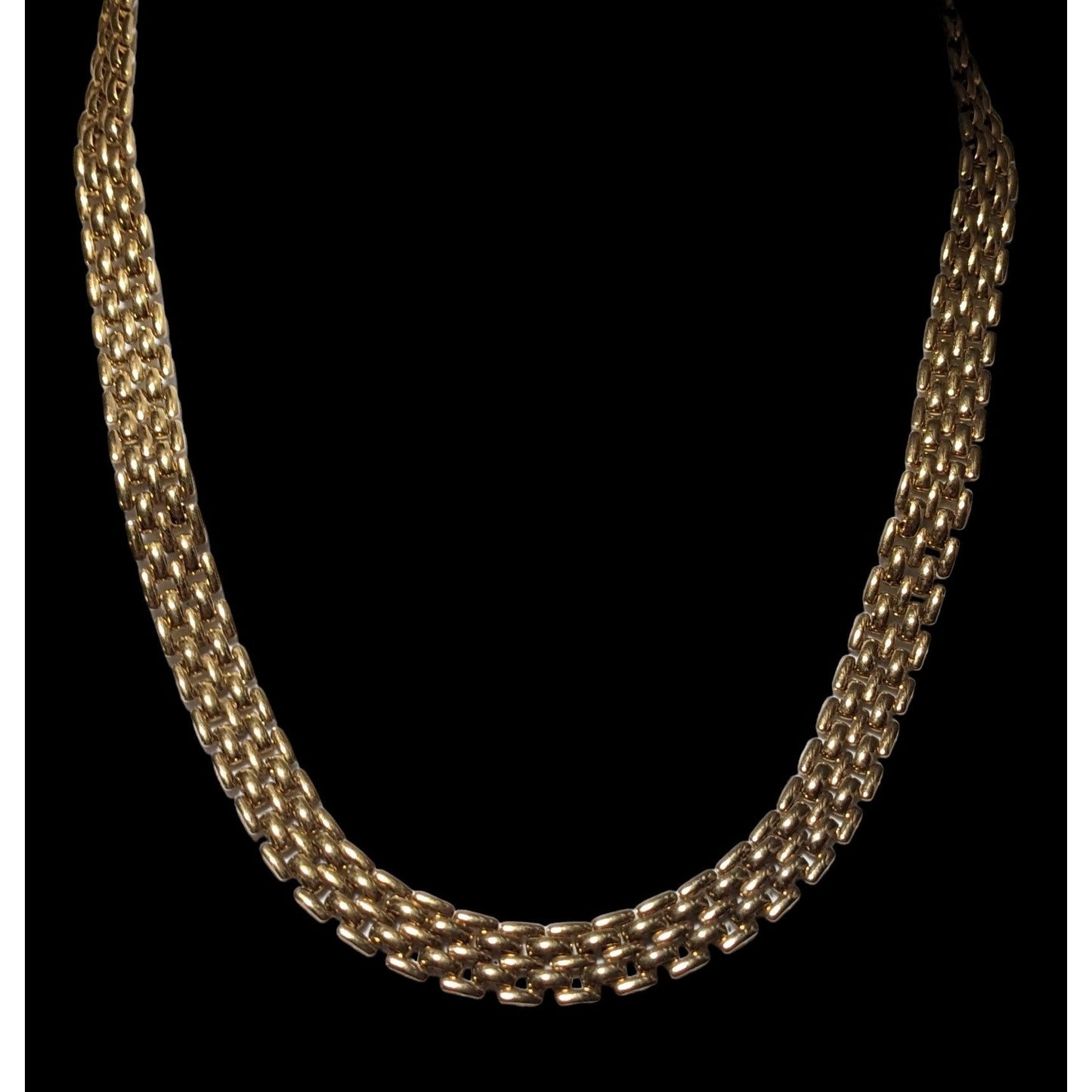 Gold Panther Link Necklace