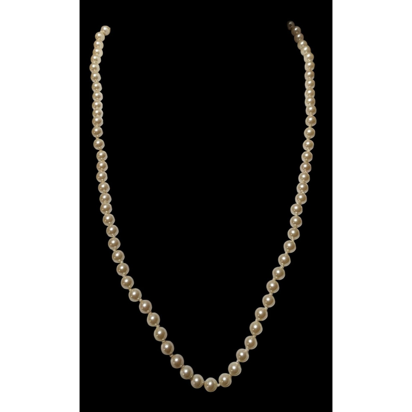 Vintage Glam Monet Beaded Faux Pearl Necklace