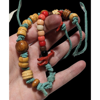 Handmade Rainbow Beaded Animal  Necklace