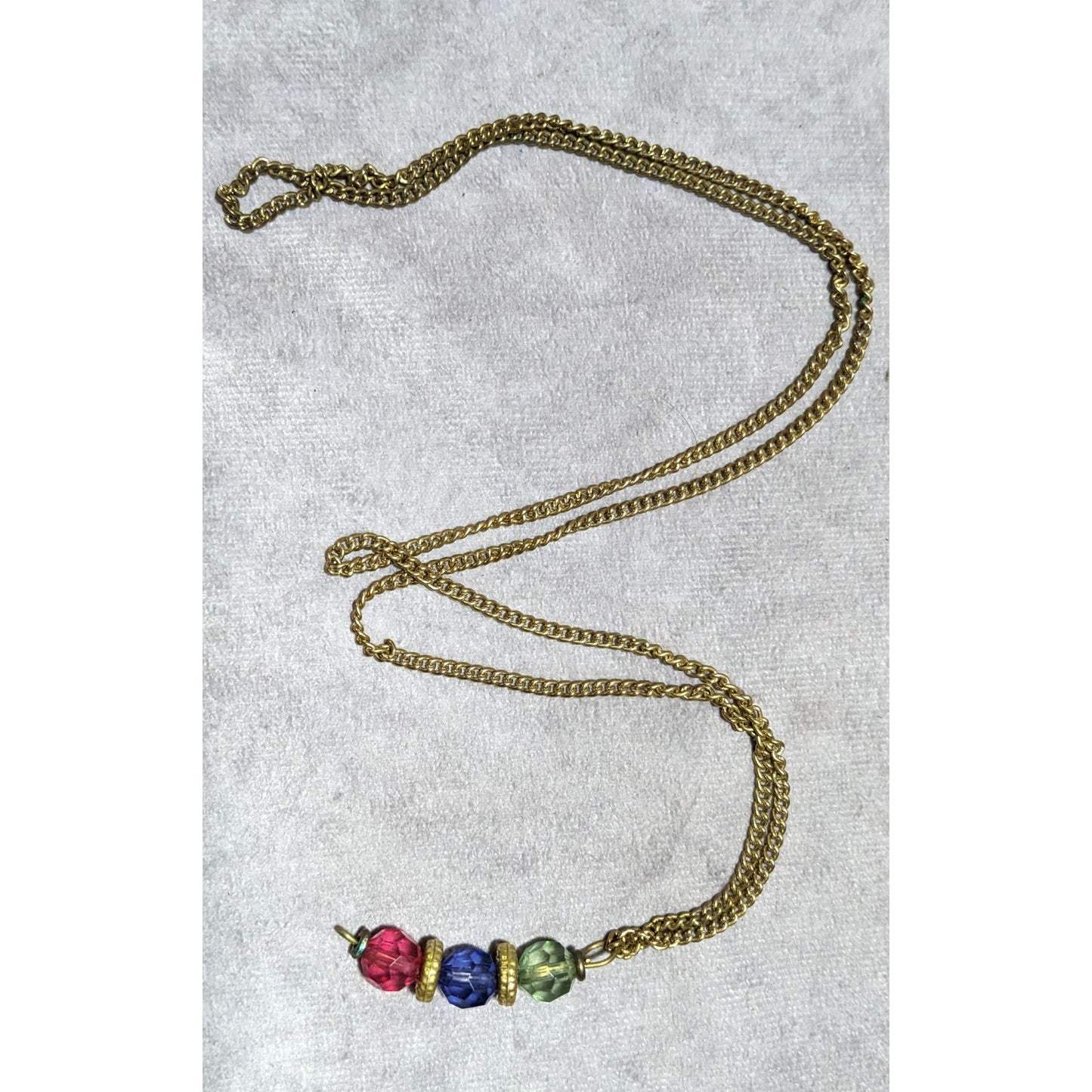Jewel Tone Pendant Necklace