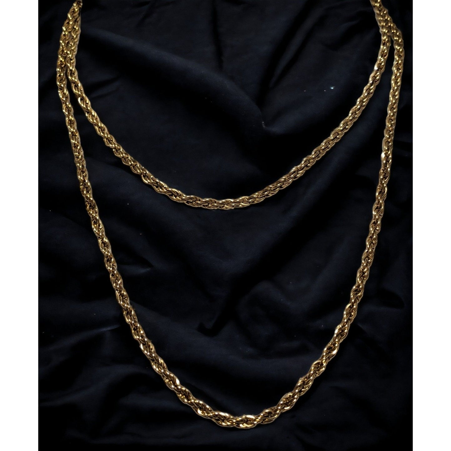 Gold Twist Chain Necklace