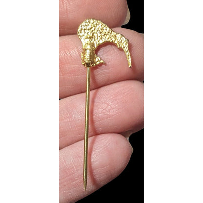 Vintage Kiwi Bird Gold Tone Collectible Stick Pin
