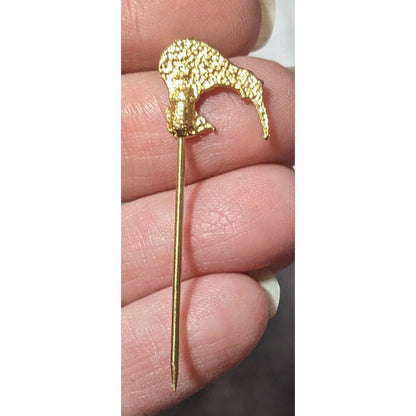 Vintage Kiwi Bird Gold Tone Collectible Stick Pin