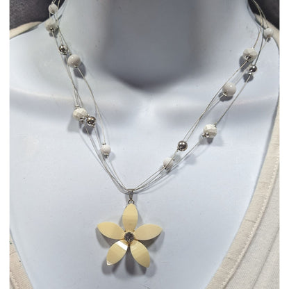 Fairycore Spring Themed Floral Floating Necklace