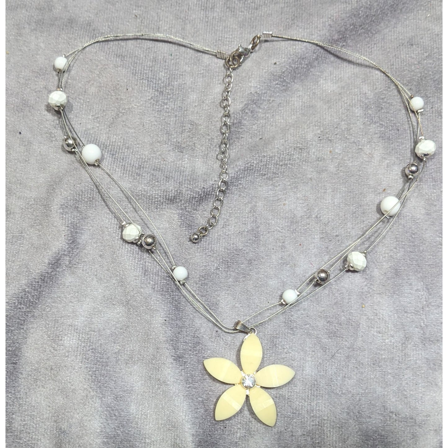 Fairycore Spring Themed Floral Floating Necklace