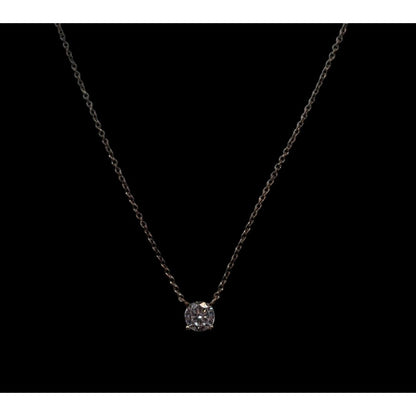 Icing Minimalist Y2K Copper Tone Necklace With Gem Pendant