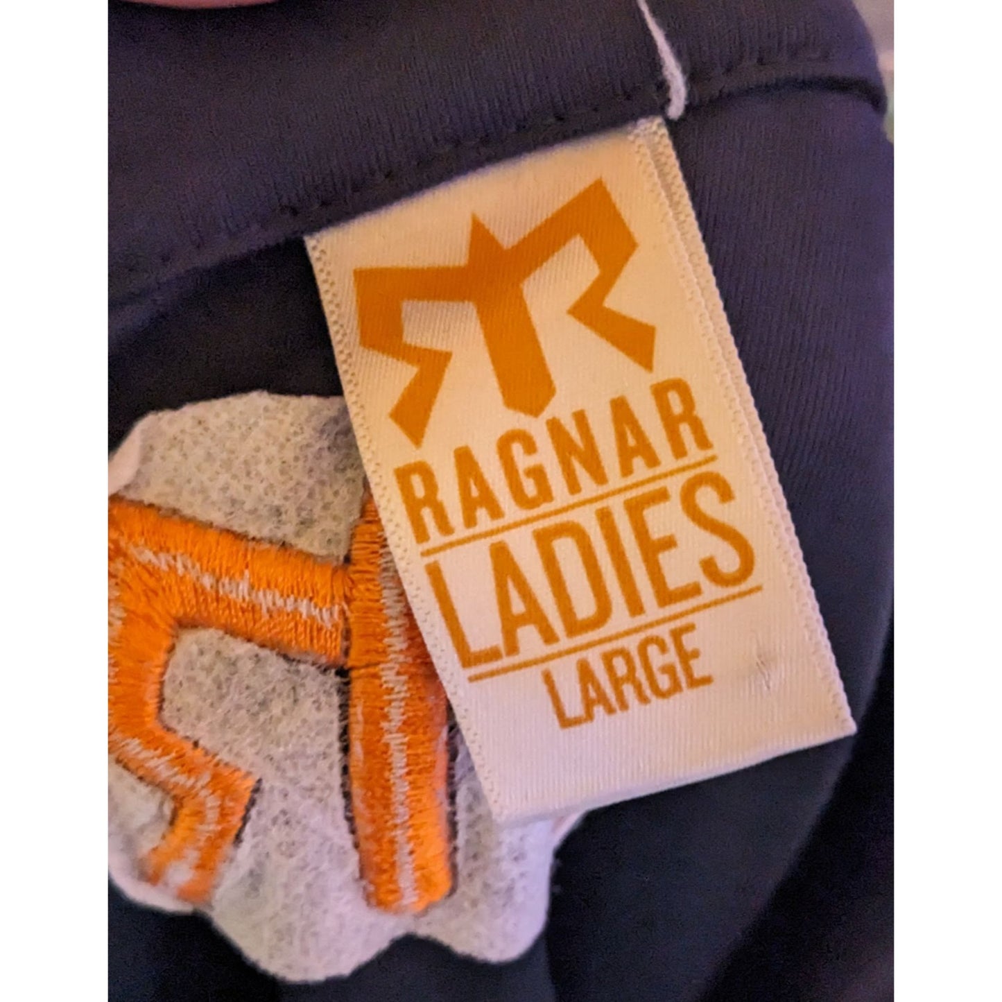 Sporty Ragnar Ladies Black And Orange Full Zip Athletic Jacket