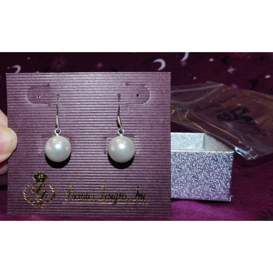 Premier Designs 25th Anniversary Pearl Earrings