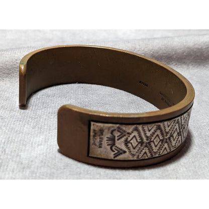 Randy Secatero Native Sterling Copper Bracelet