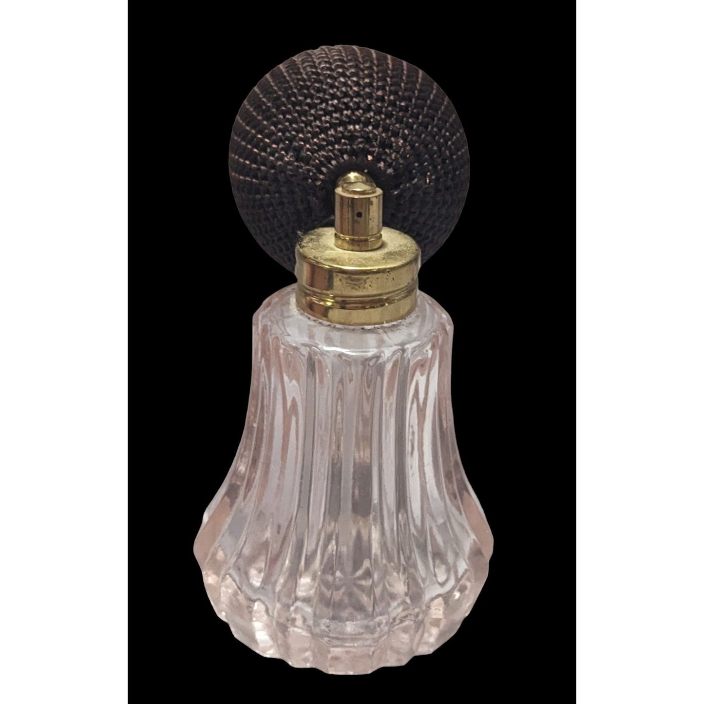 Vintage Pink Crystal Perfume Bottle