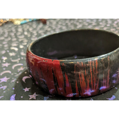 Gothic Metallic Vampire Blood Bangle Bracelet