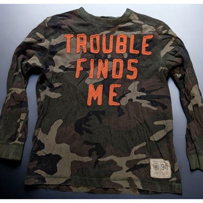 Old Navy Camo Trouble Finds Me Shirt