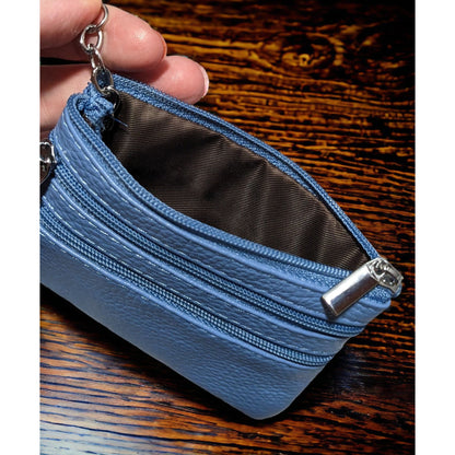 Cynure Blue Zipper Pouch