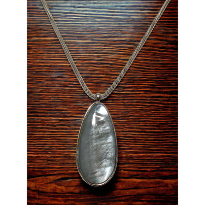 Silver Shell Pendant Necklace