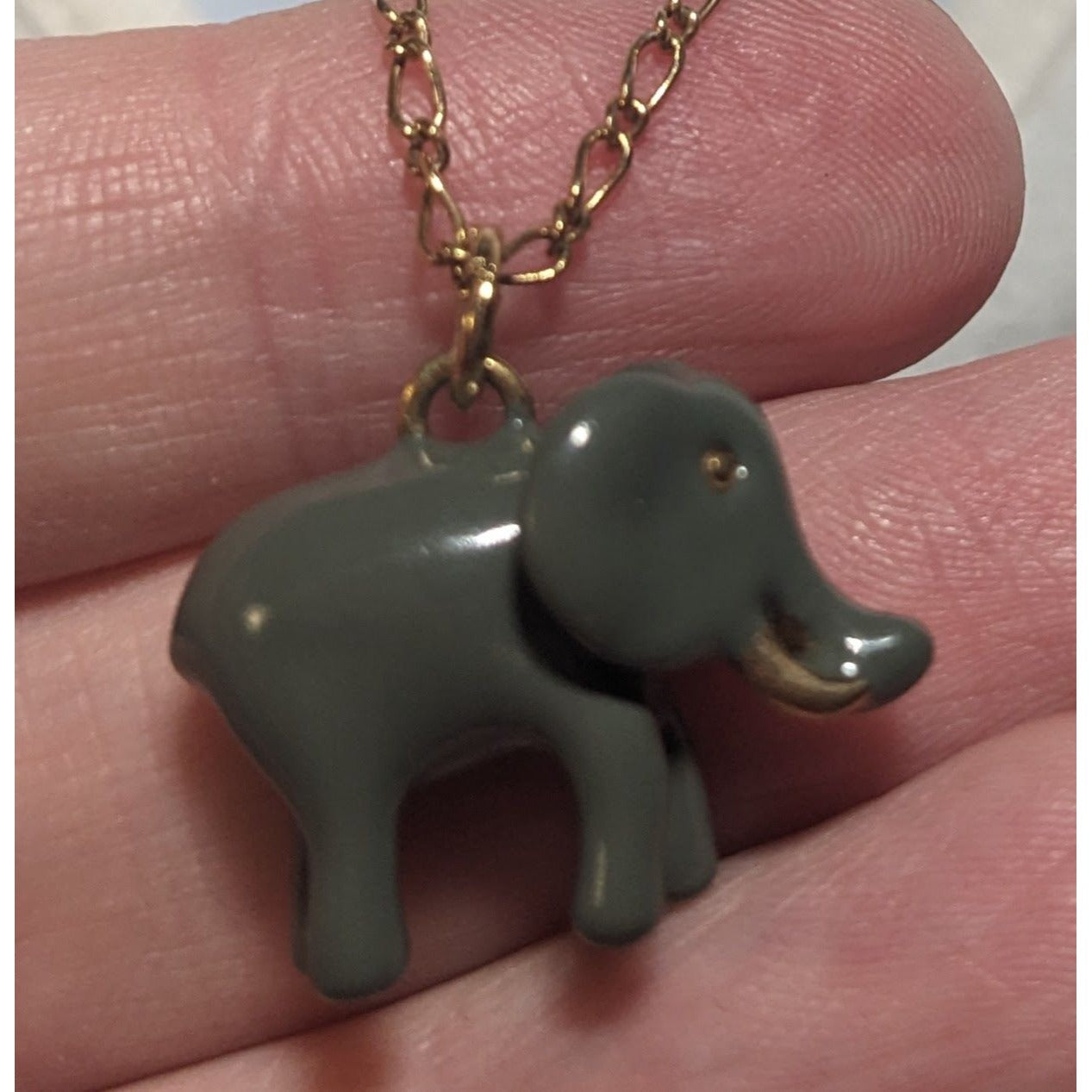 J.Crew Elephant Pendant Necklace