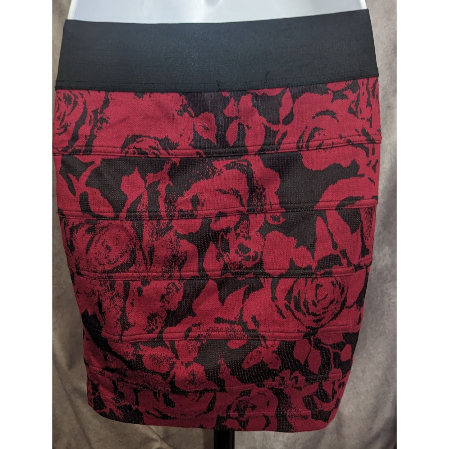 Charlotte Russe Gothic Floral Mini Skirt