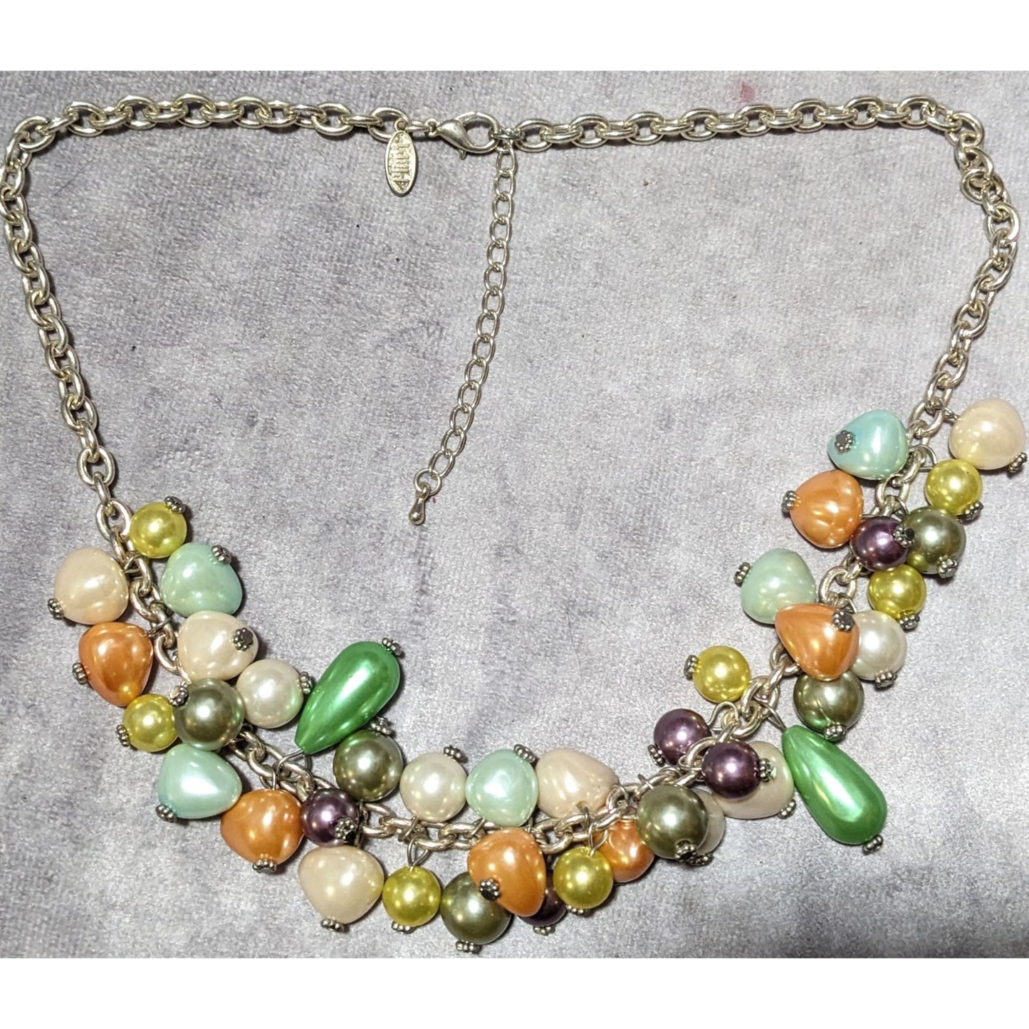 Pier 1 Imports Pastel Pearl Cluster Necklace