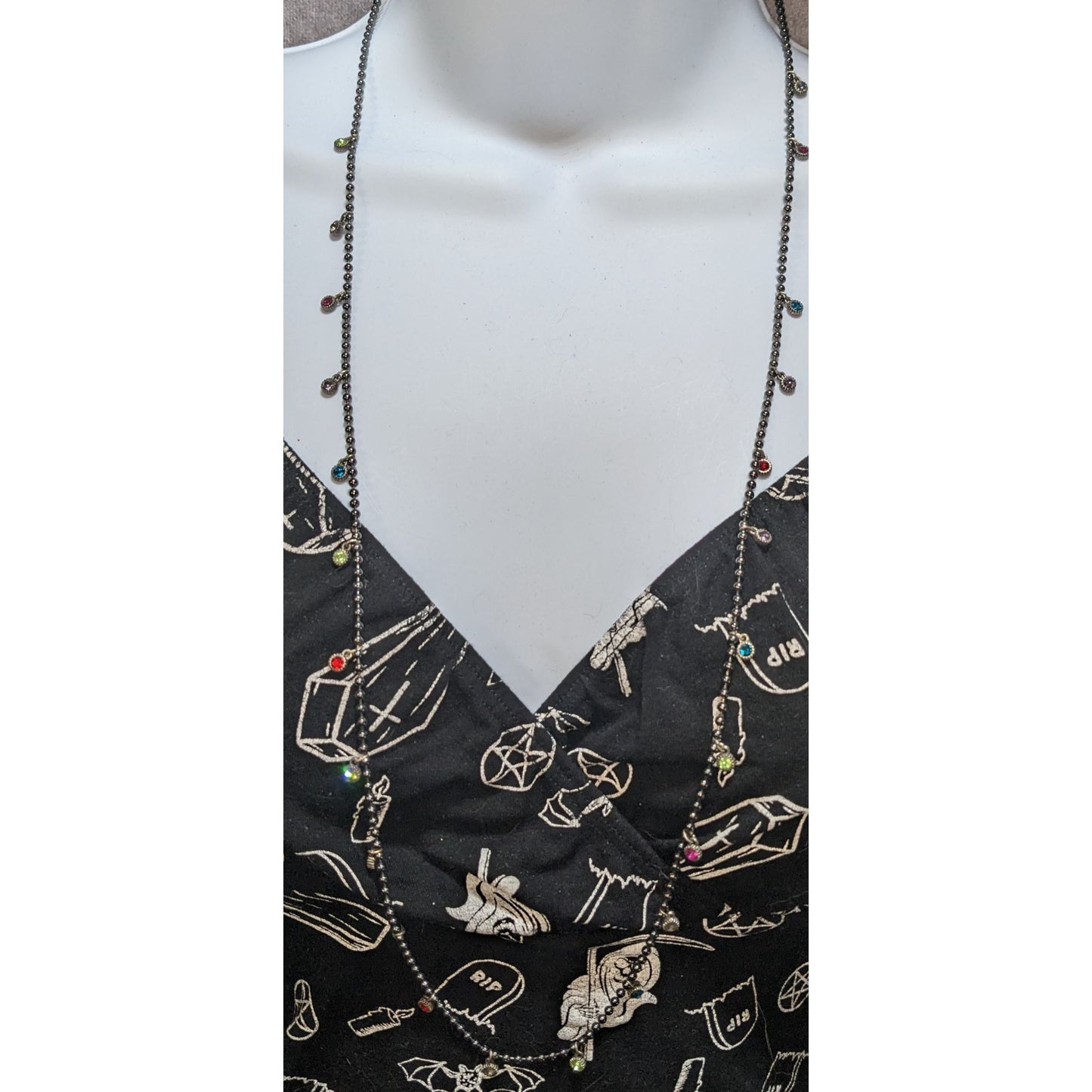 American Eagle Outfitters Rainbow Gem Charm Necklace