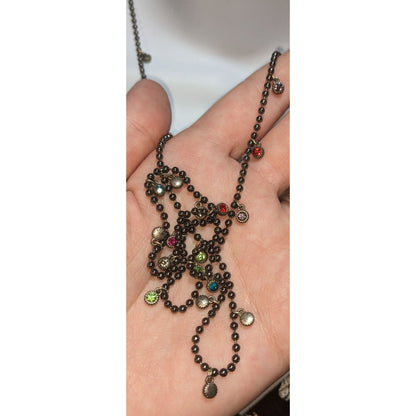 American Eagle Outfitters Rainbow Gem Charm Necklace