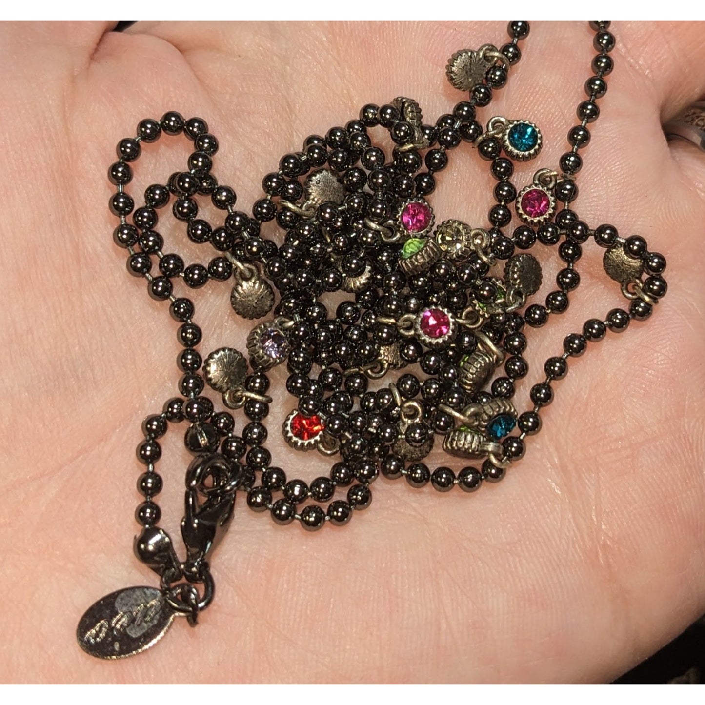 American Eagle Outfitters Rainbow Gem Charm Necklace