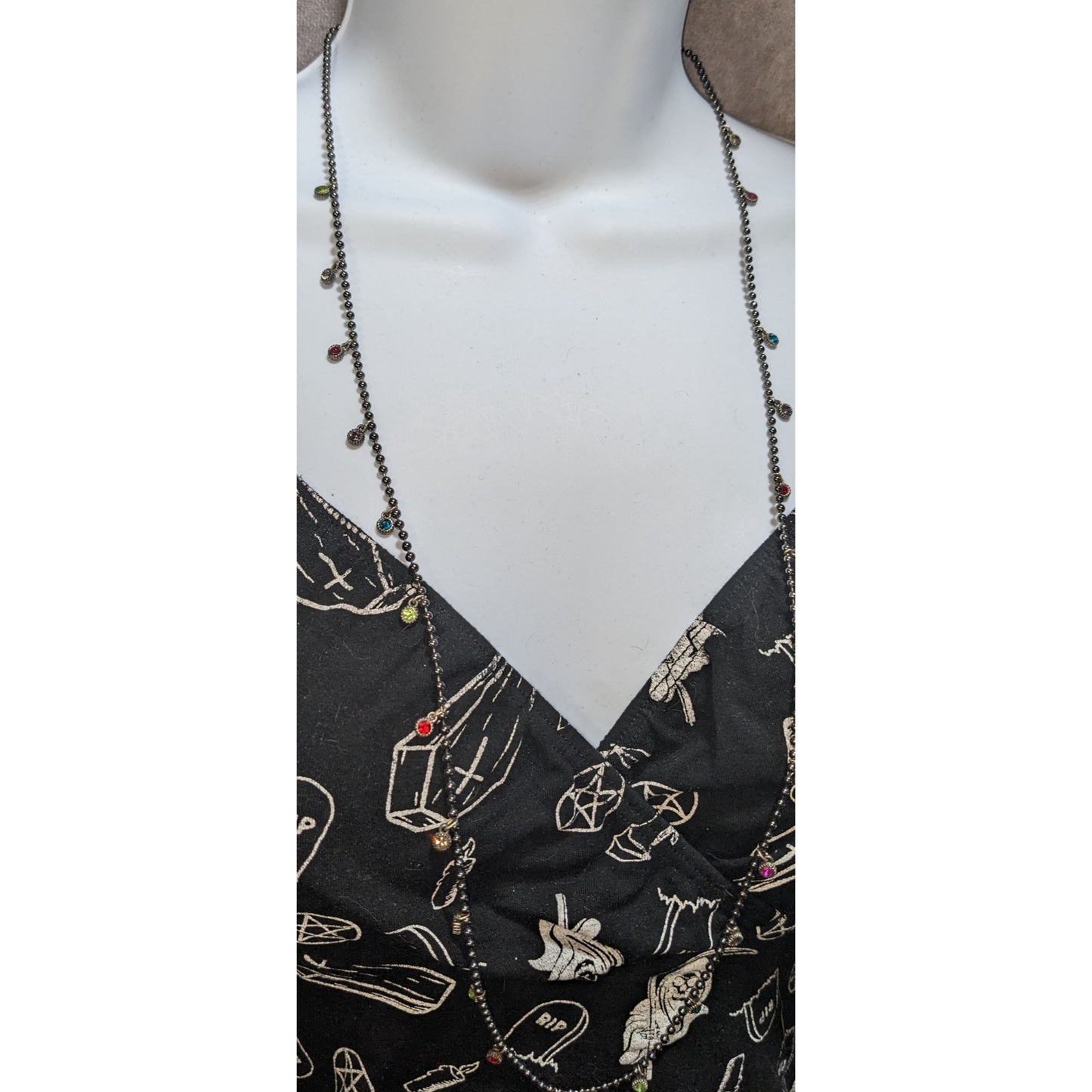 American Eagle Outfitters Rainbow Gem Charm Necklace