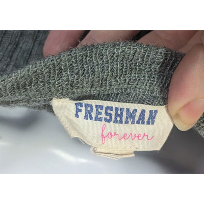 Freshman Forever Grey Knit Top