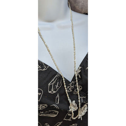 Freshwater Pearl Long Strand Necklace Baroque Pearl Layering Classic Elegant Jewelry