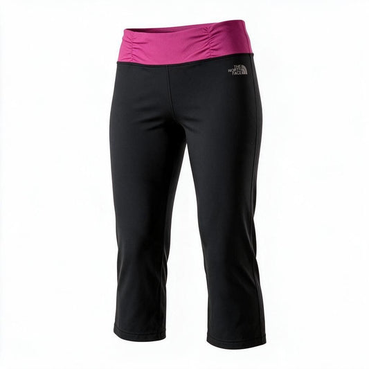 The North Face Womens Yoga Capri Pants Black & Pink Size Large VaporWick Activewear