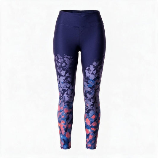 Champion Purple Floral Print Athletic Leggings