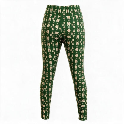 LuLaRoe Gothic Punk Green Skull Leggings