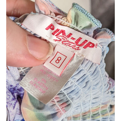 Pin-Up Stars Hot Air Balloon Top With Light Shimmer Fabric